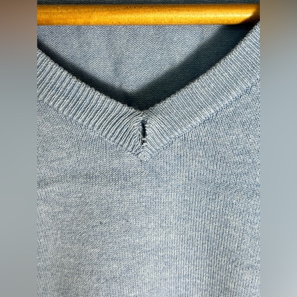 Peter Millar Pima Cotton Cashmere Blend Golf Sweater Quiet Luxury Light Blue M - Picture 3 of 10